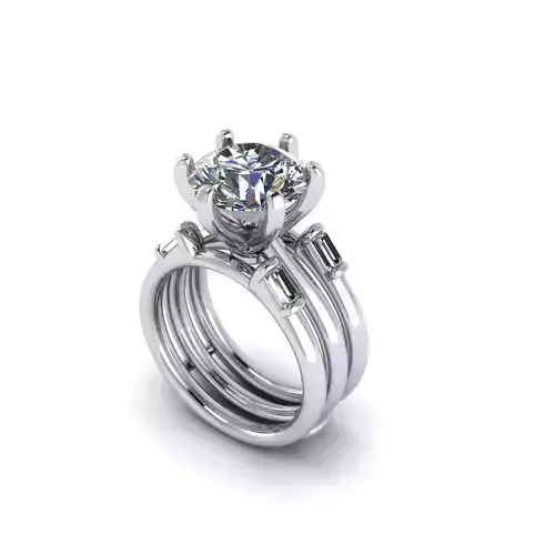 Matching Diamond Wedding Ring R15