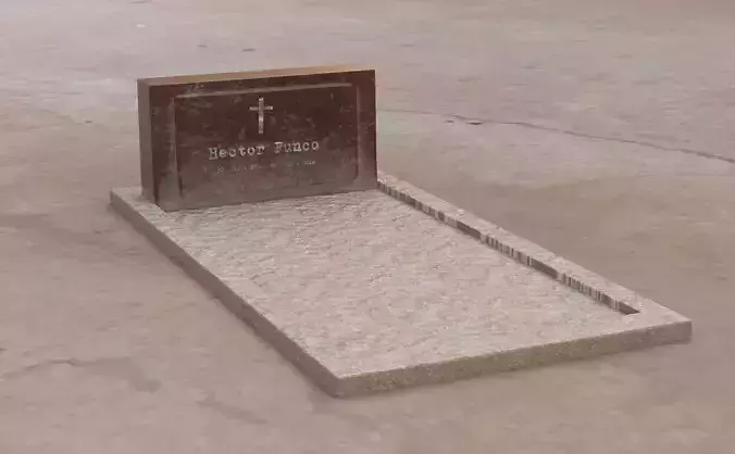 Tumba tomb stone tombstone cementerio cementery Low-poly 3D model