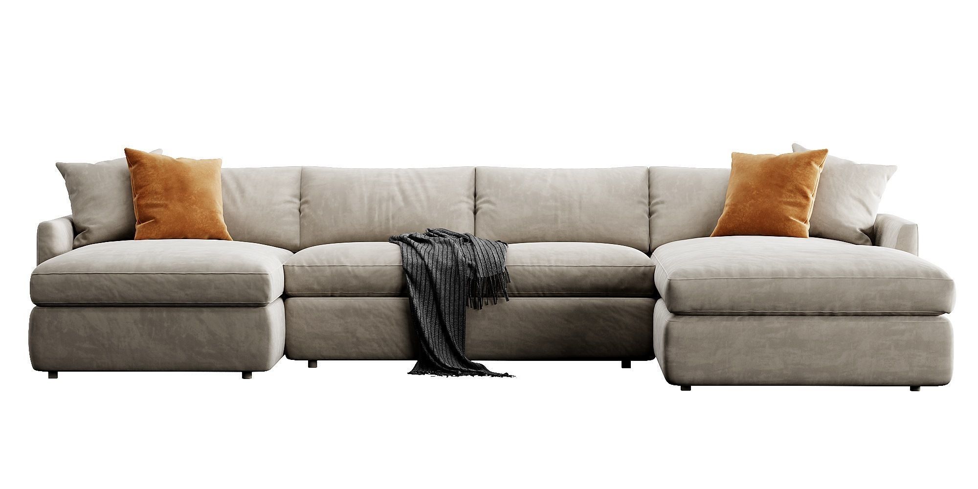 Crate and Barrel Lounge sofa 3D model_6