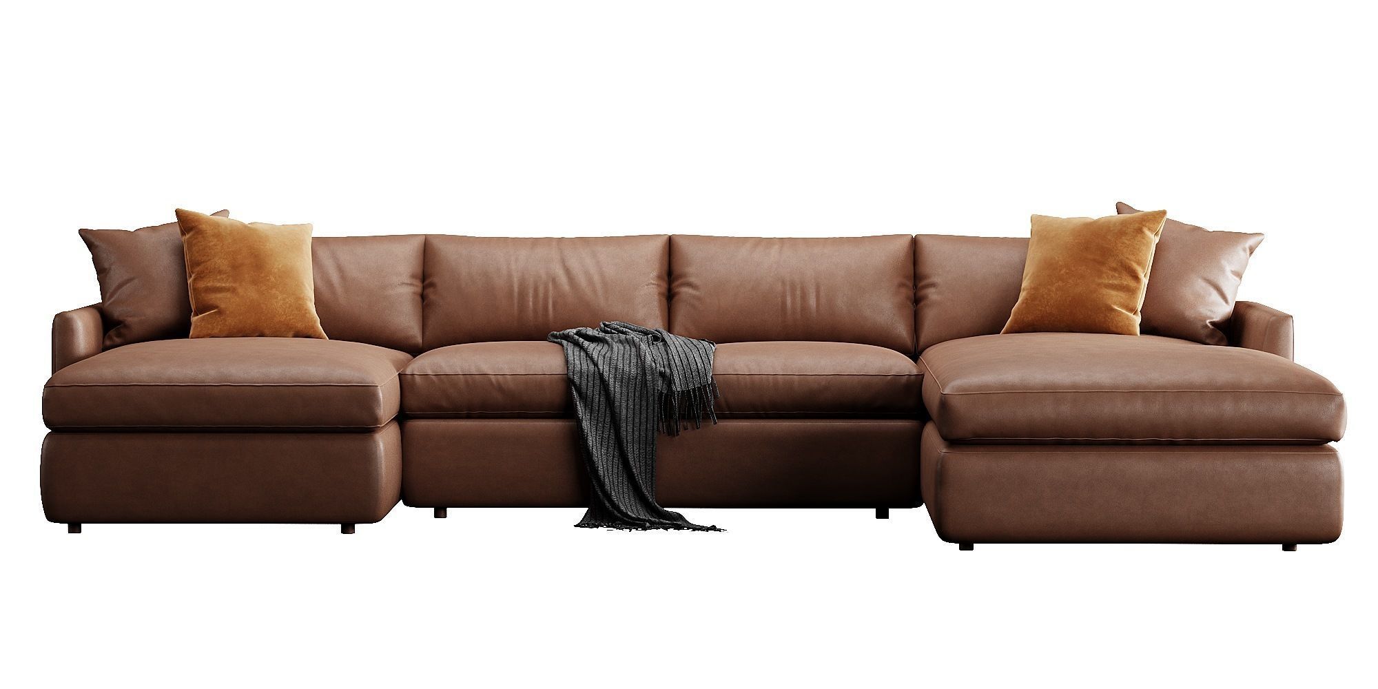 Crate and Barrel Lounge sofa 3D model_8