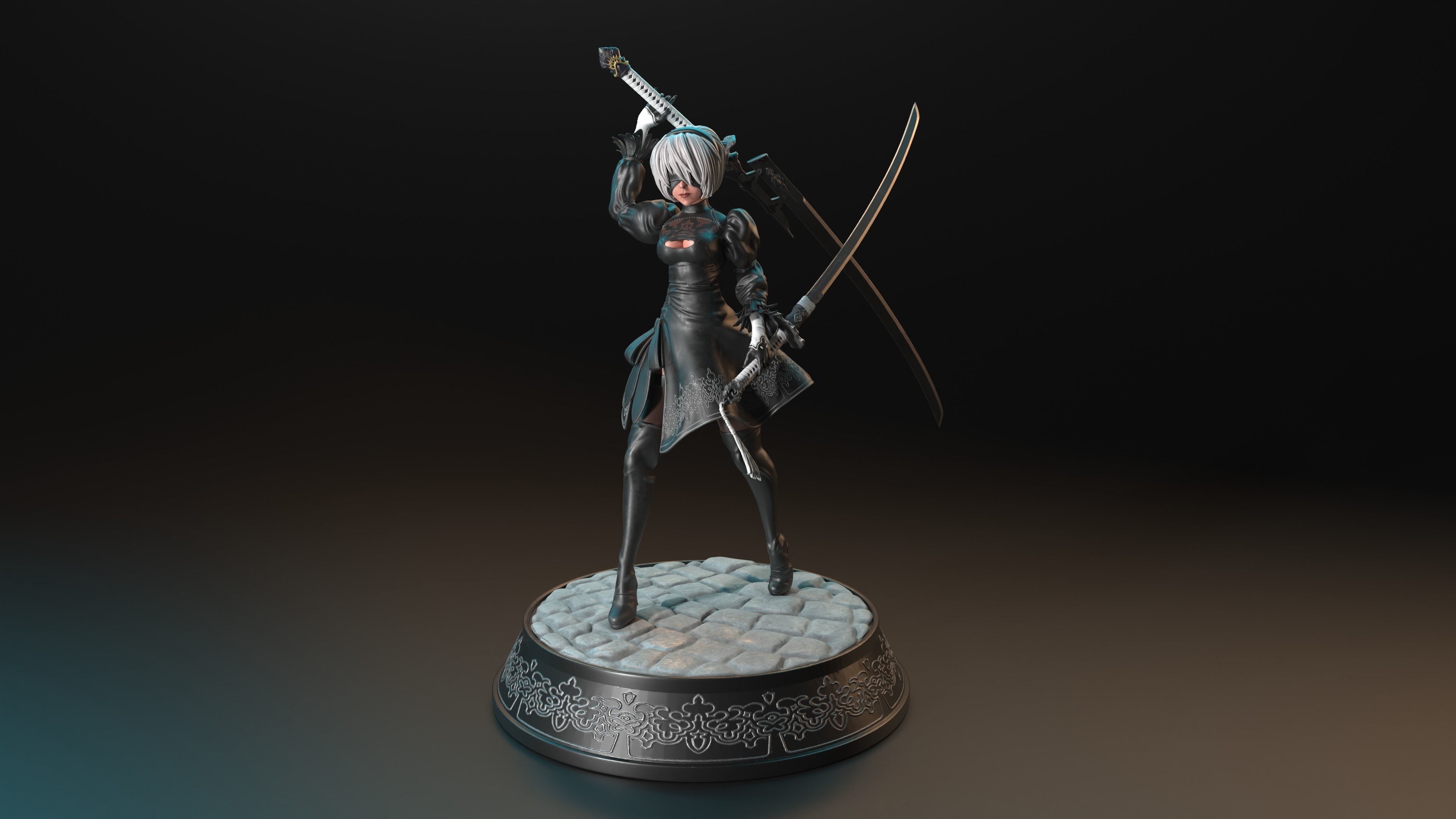 2b  Nier Automata 3D print model_2