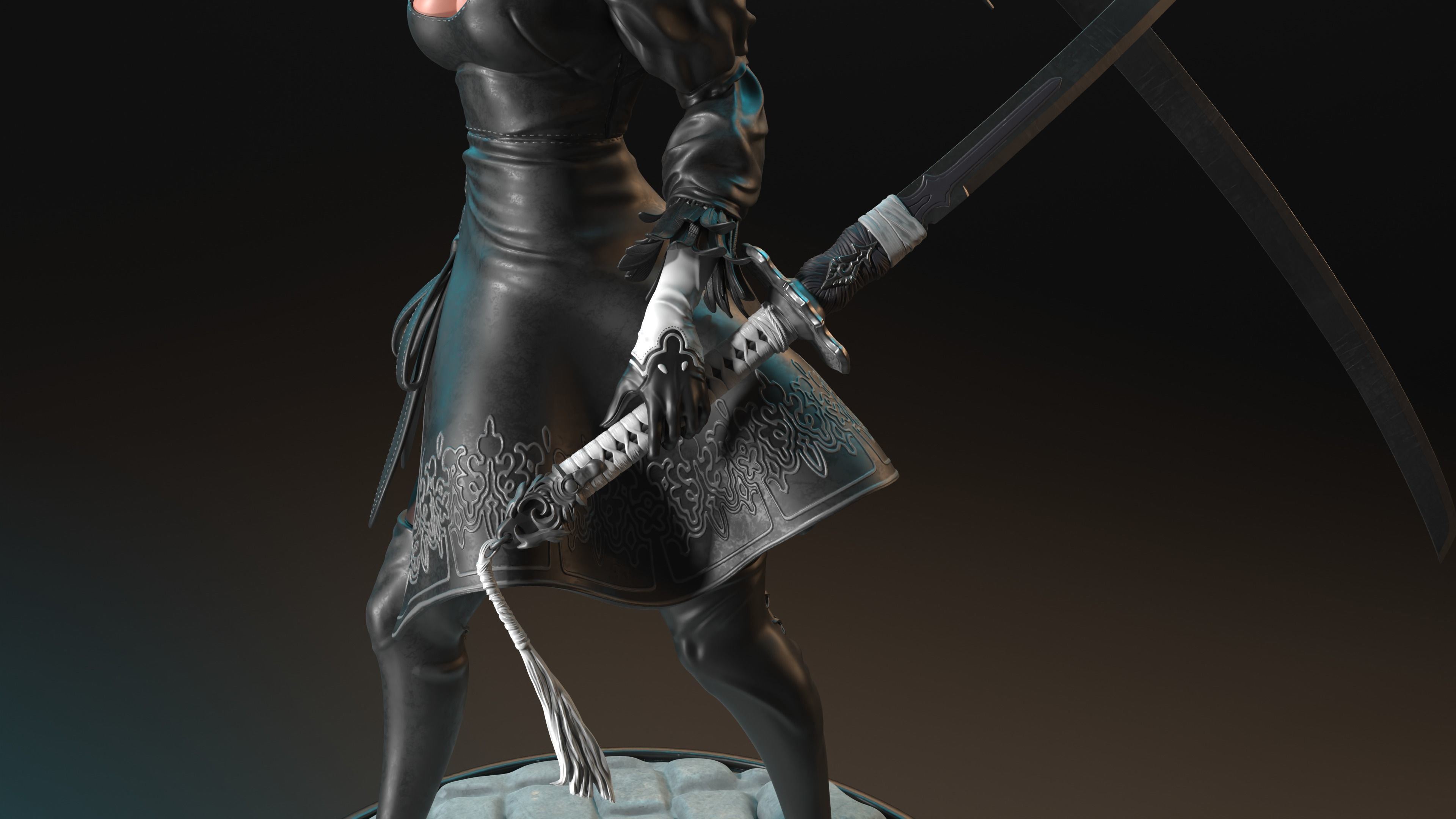 2b  Nier Automata 3D print model_8