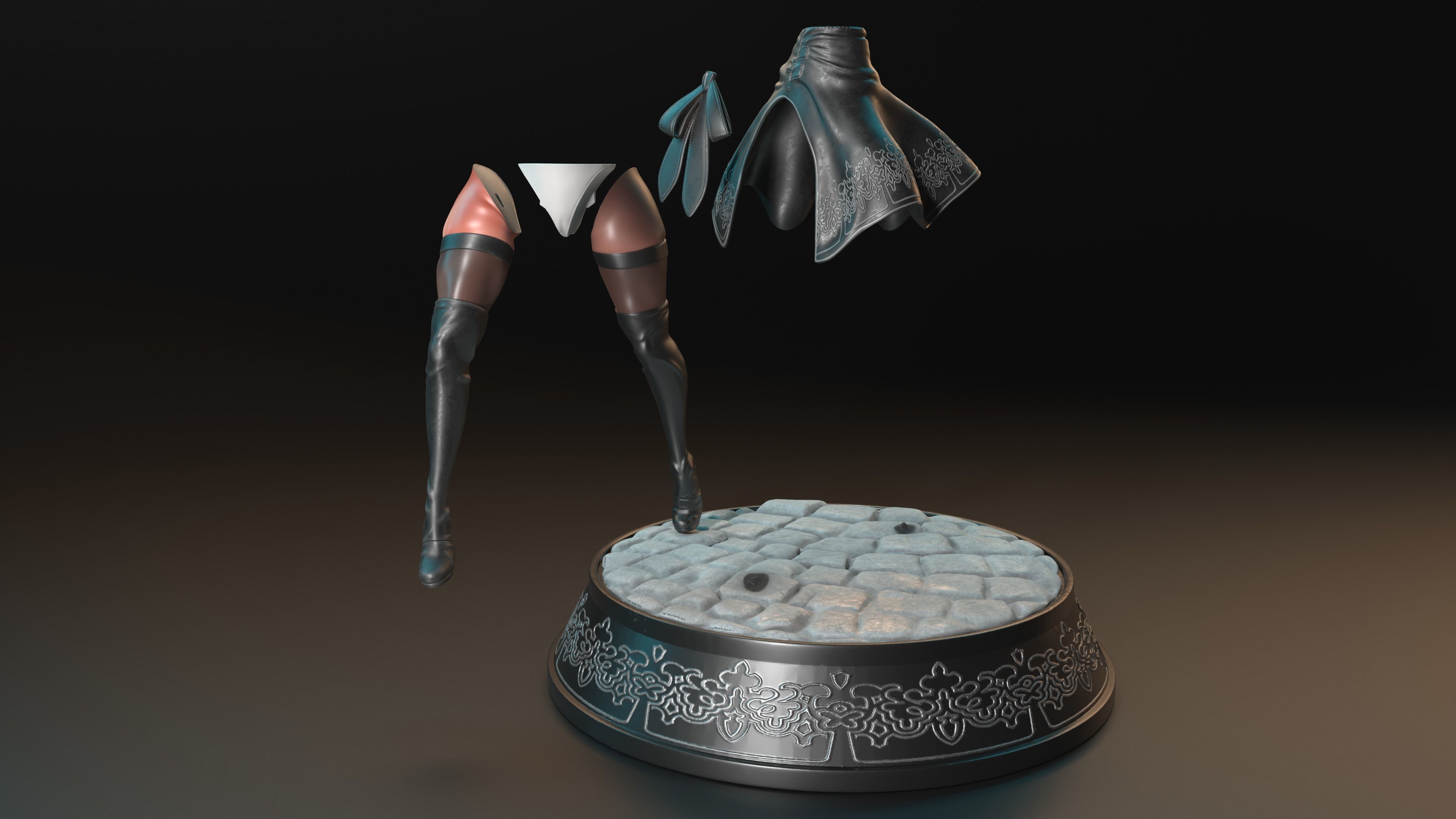 2b  Nier Automata 3D print model_17