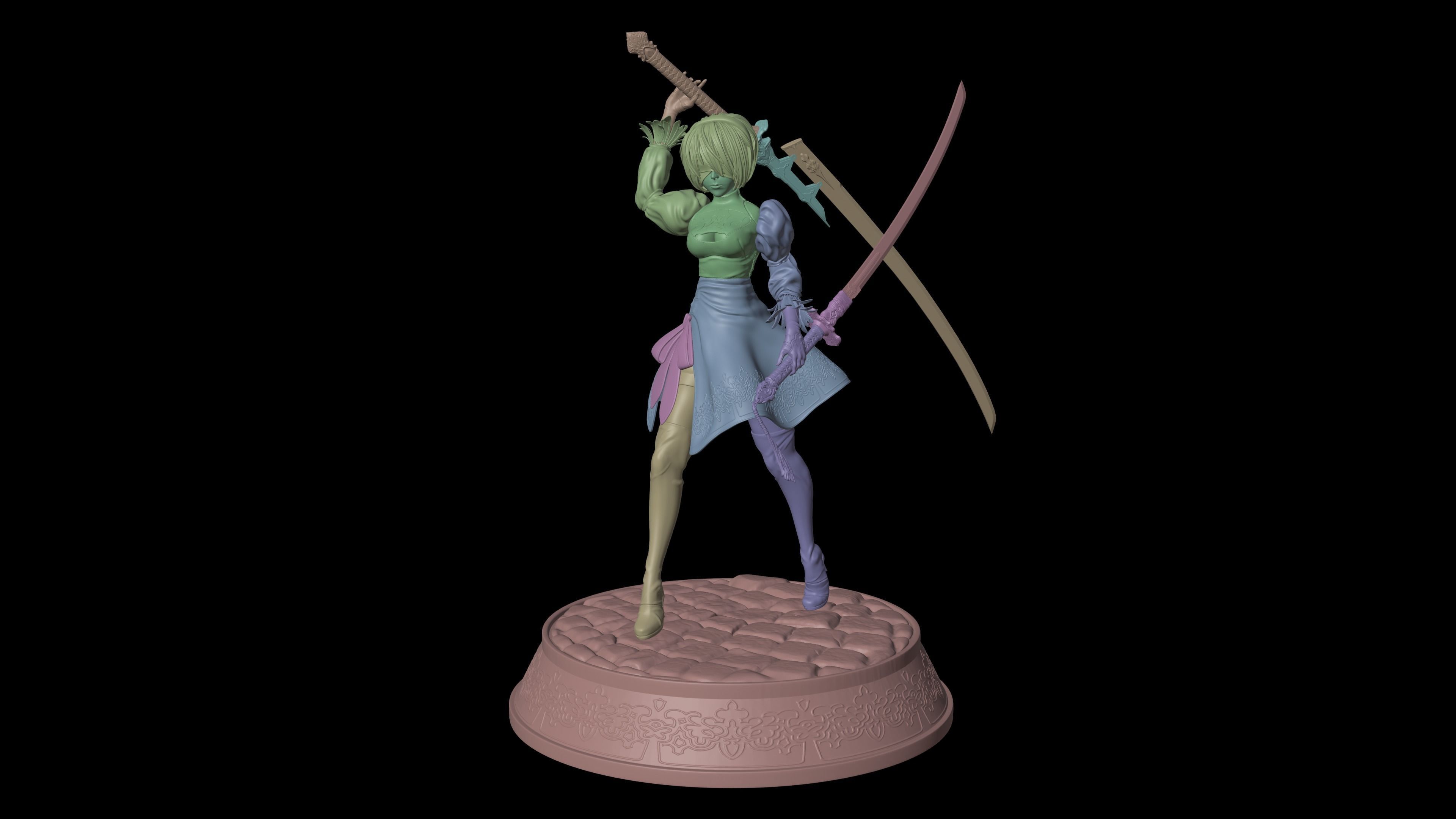 2b  Nier Automata 3D print model_18