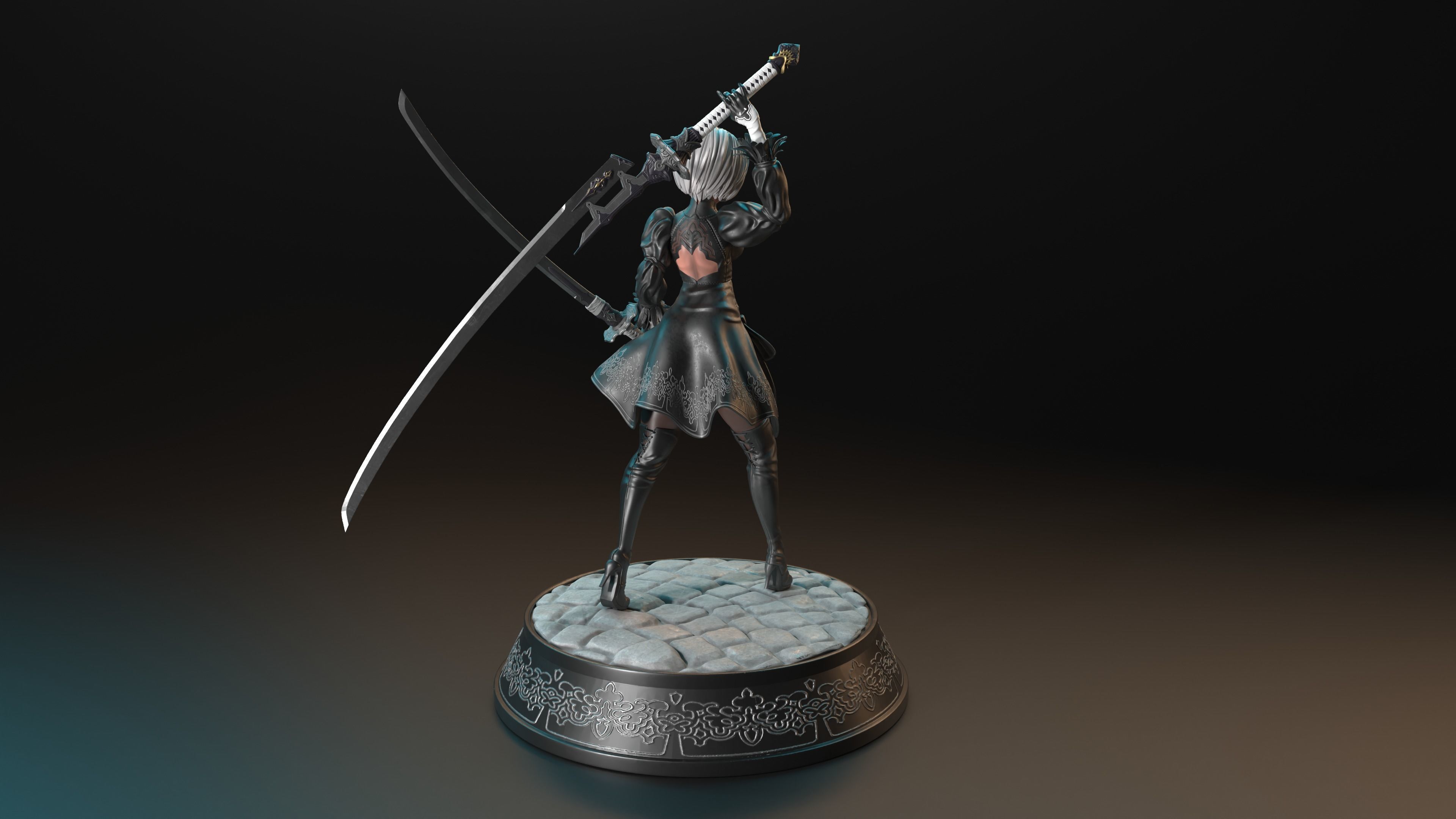 2b  Nier Automata 3D print model_4