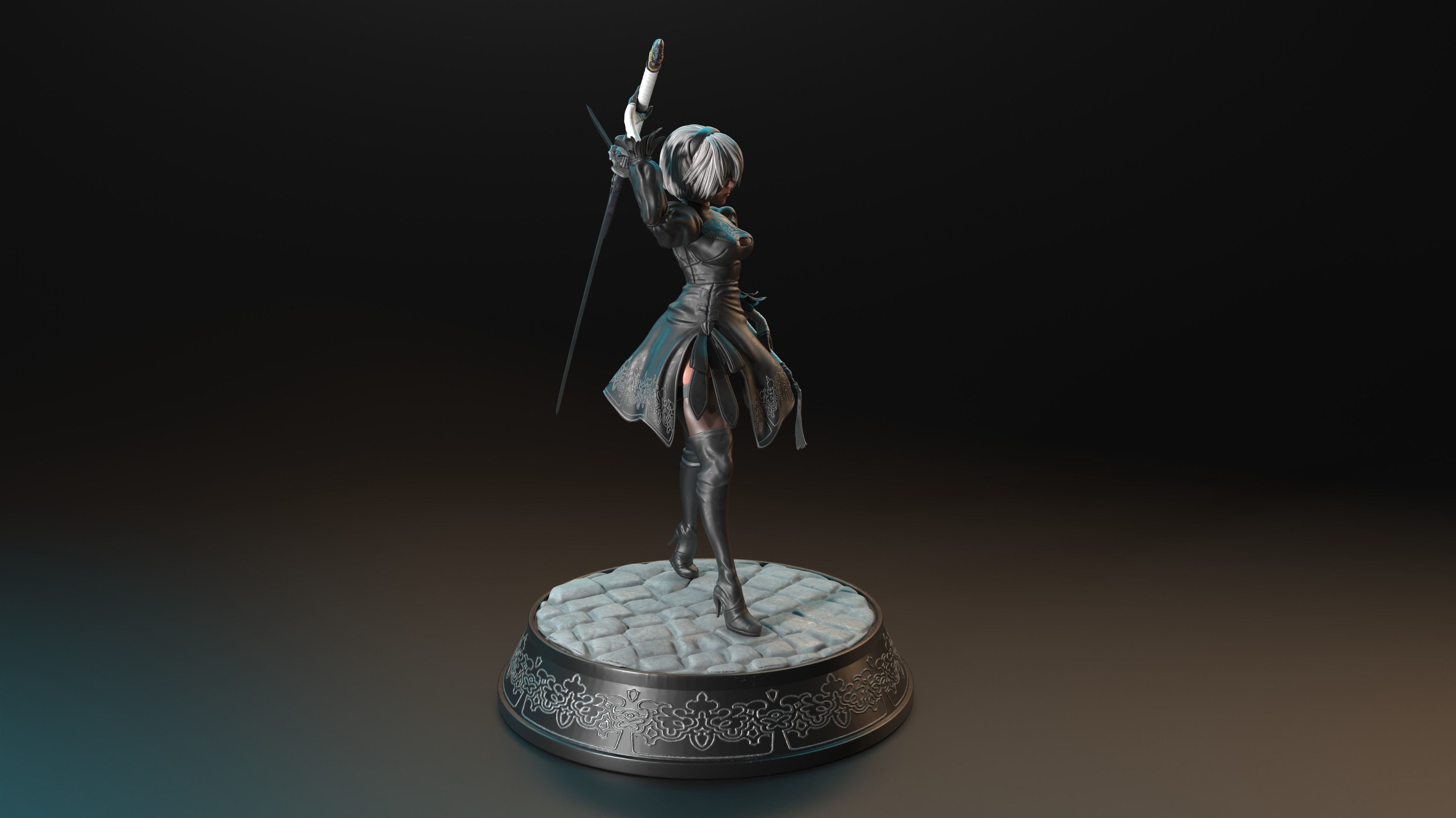 2b  Nier Automata 3D print model_3