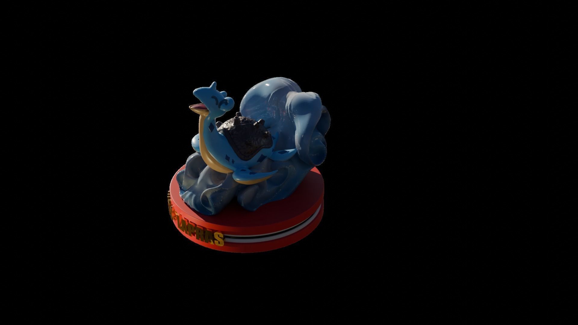 Lapras pokemon number 131   3D print model_2