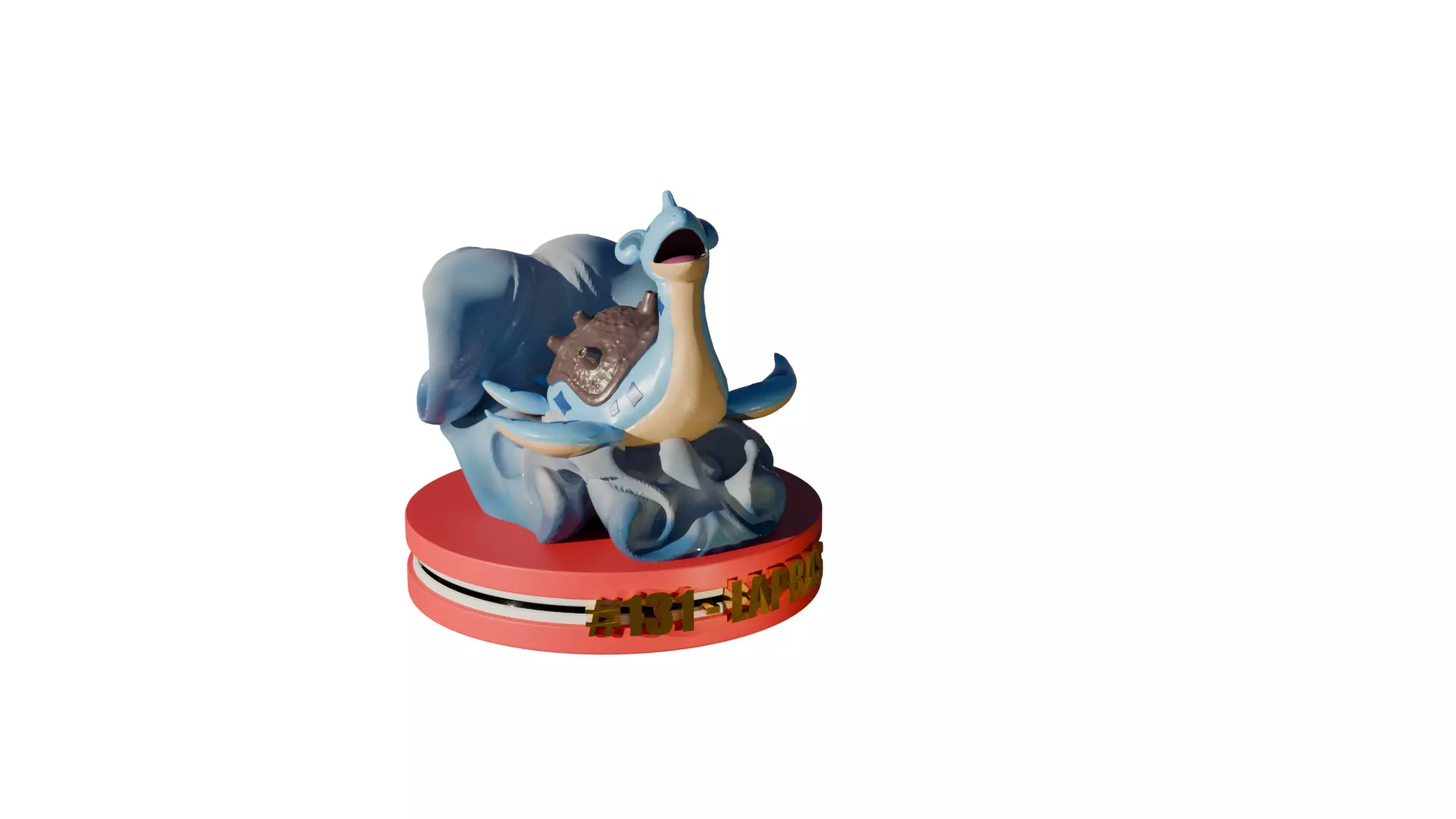 Lapras pokemon number 131   3D print model_0