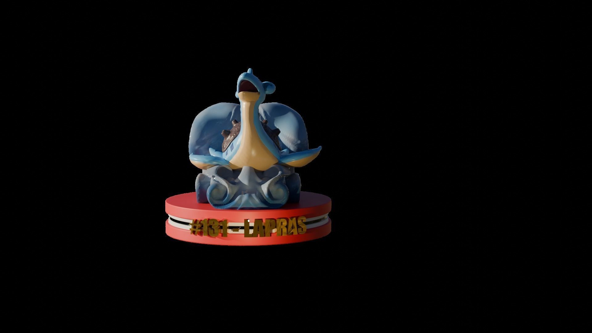 Lapras pokemon number 131   3D print model_1