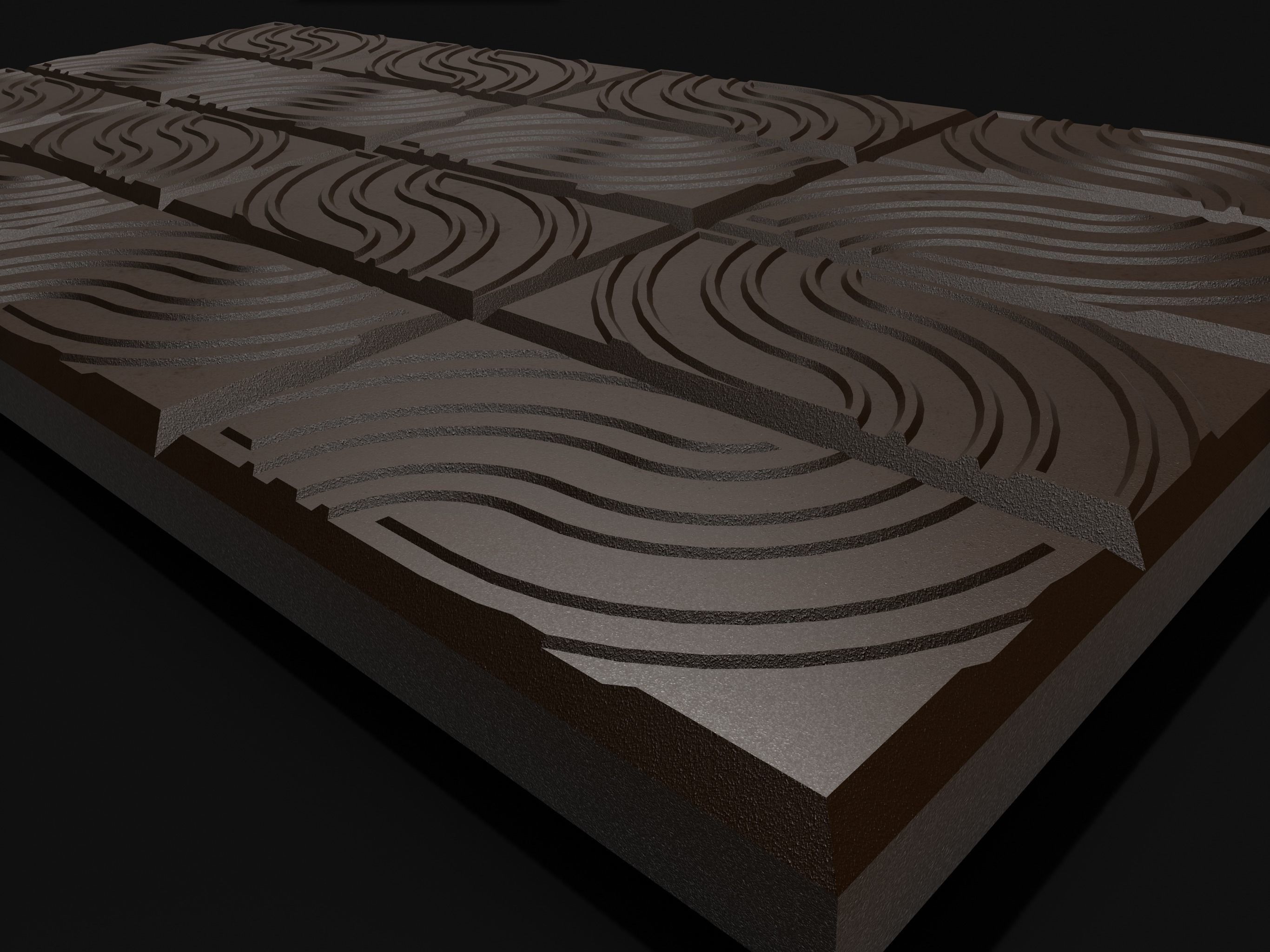 Groovy Chocolate Bar Royalty Free 3D print model_4