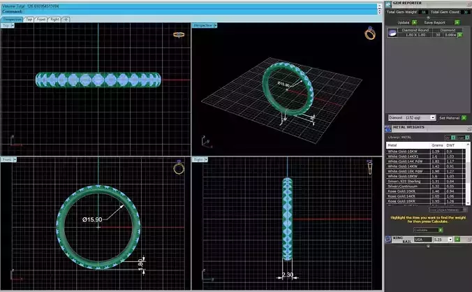 Women Diamond Engagement Ring R236