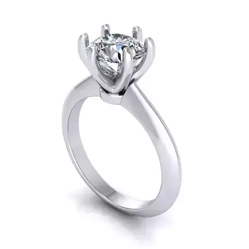 Solitaire Diamond Engagement Ring R240