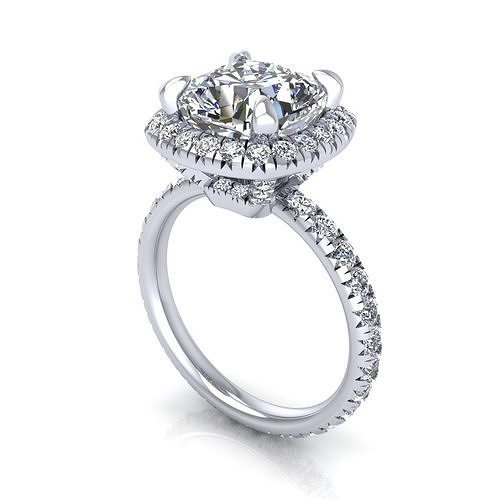 Women Diamond Fashion Ring R221 3D print model