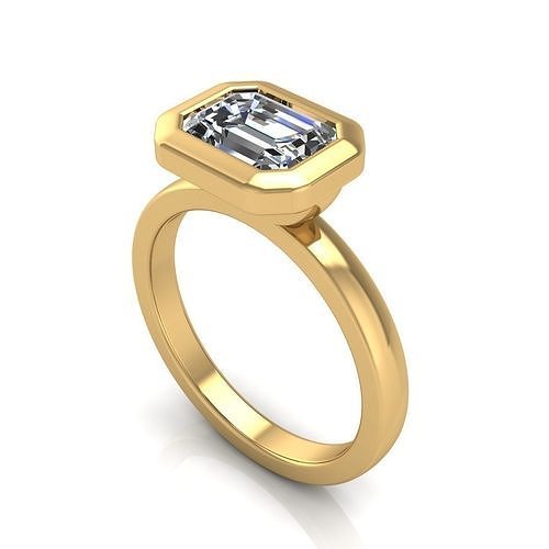 Women Diamond Engagement Ring R226 3D print model