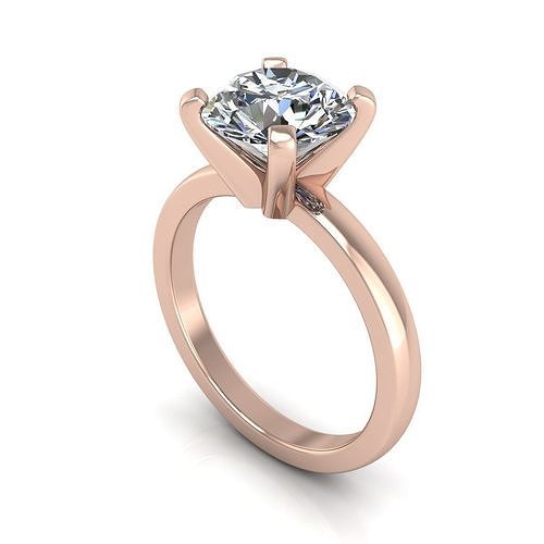 Solitaire Women Diamond Fashionable Wedding R229 3D print model