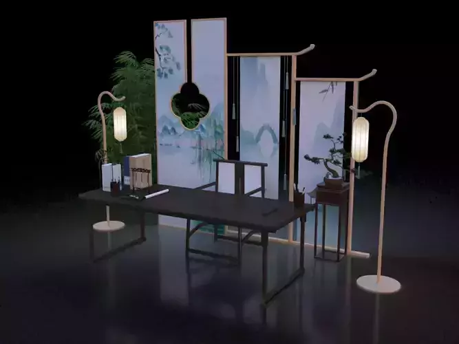 Chinese style Chinese element artistic conception