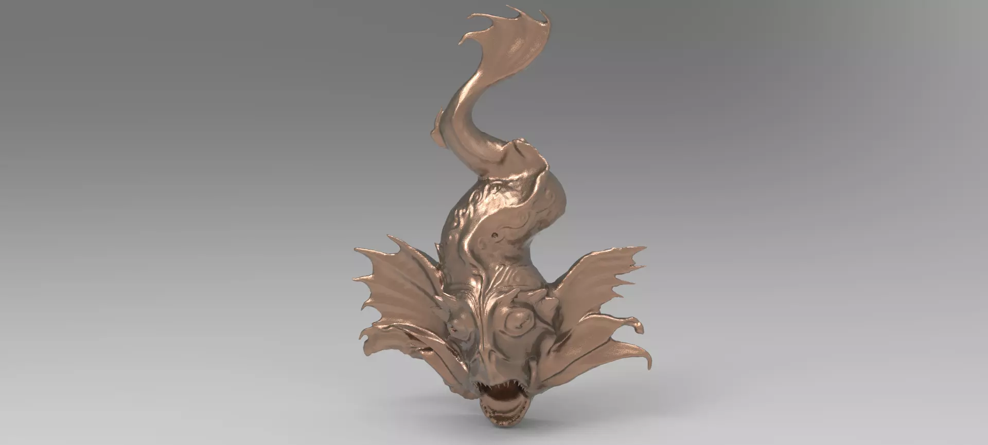 Fish engraving  3D model_0