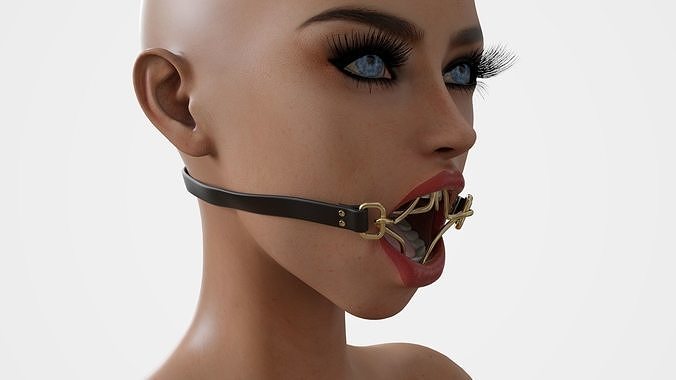 metal mouth gag for MONA 3D model