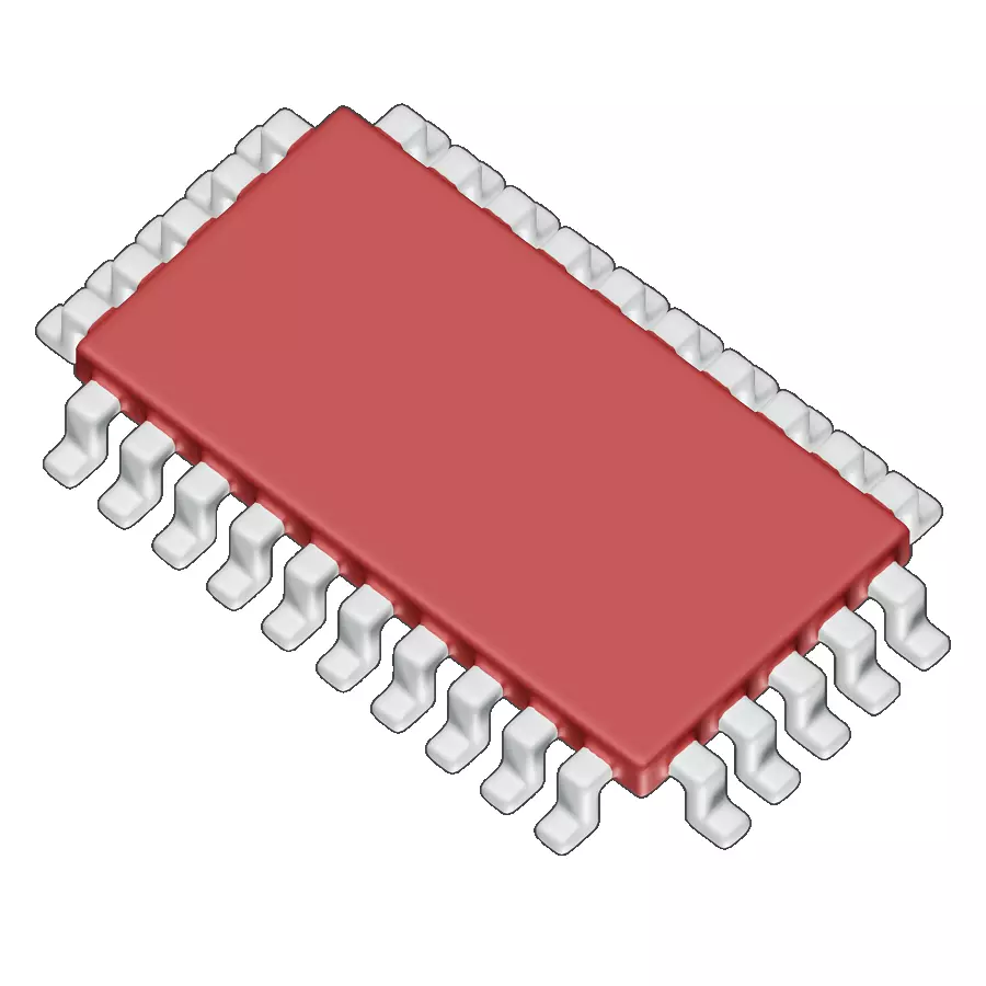 Cartoon Microchip 3D model_0