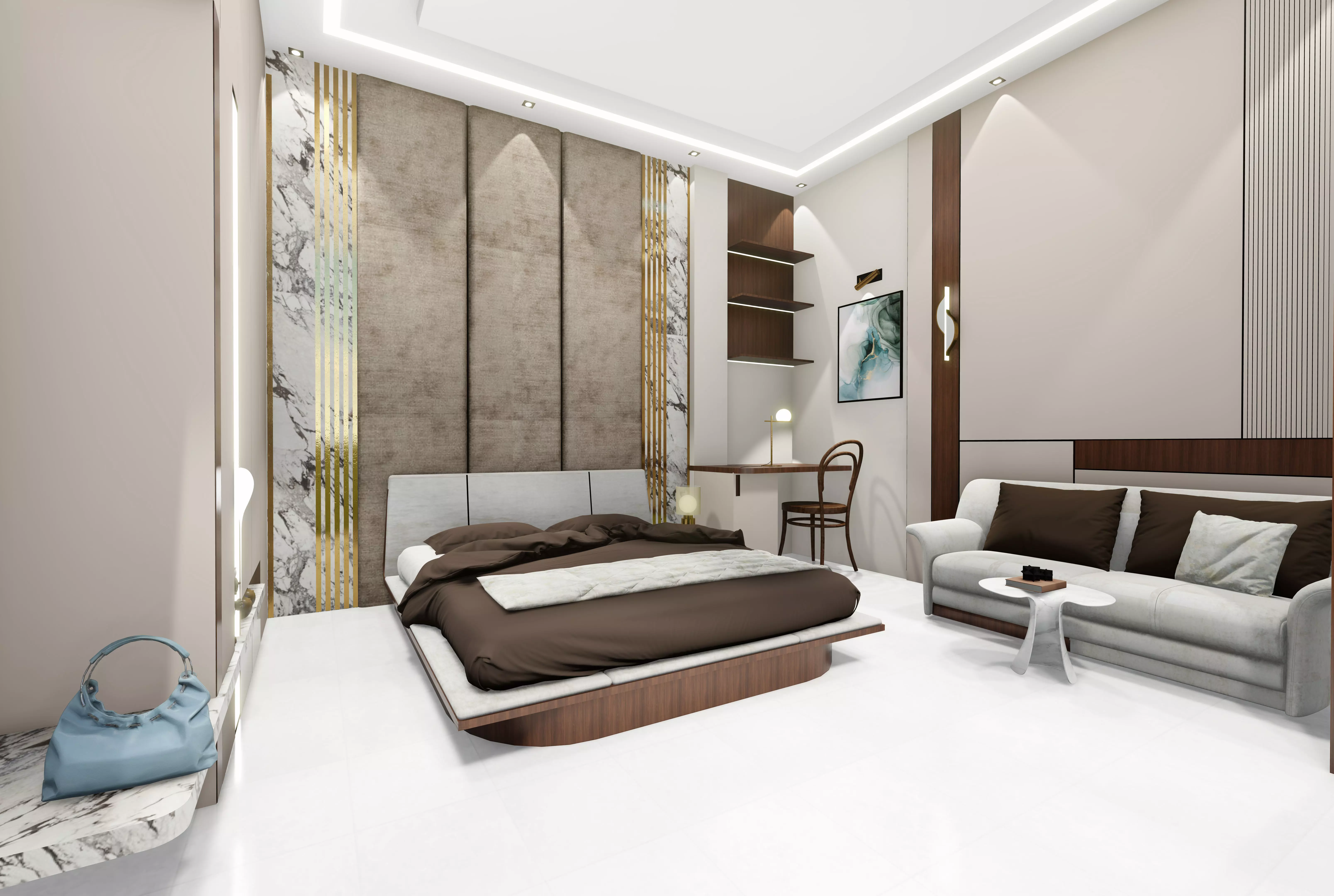 bedroom interior  3D model_0