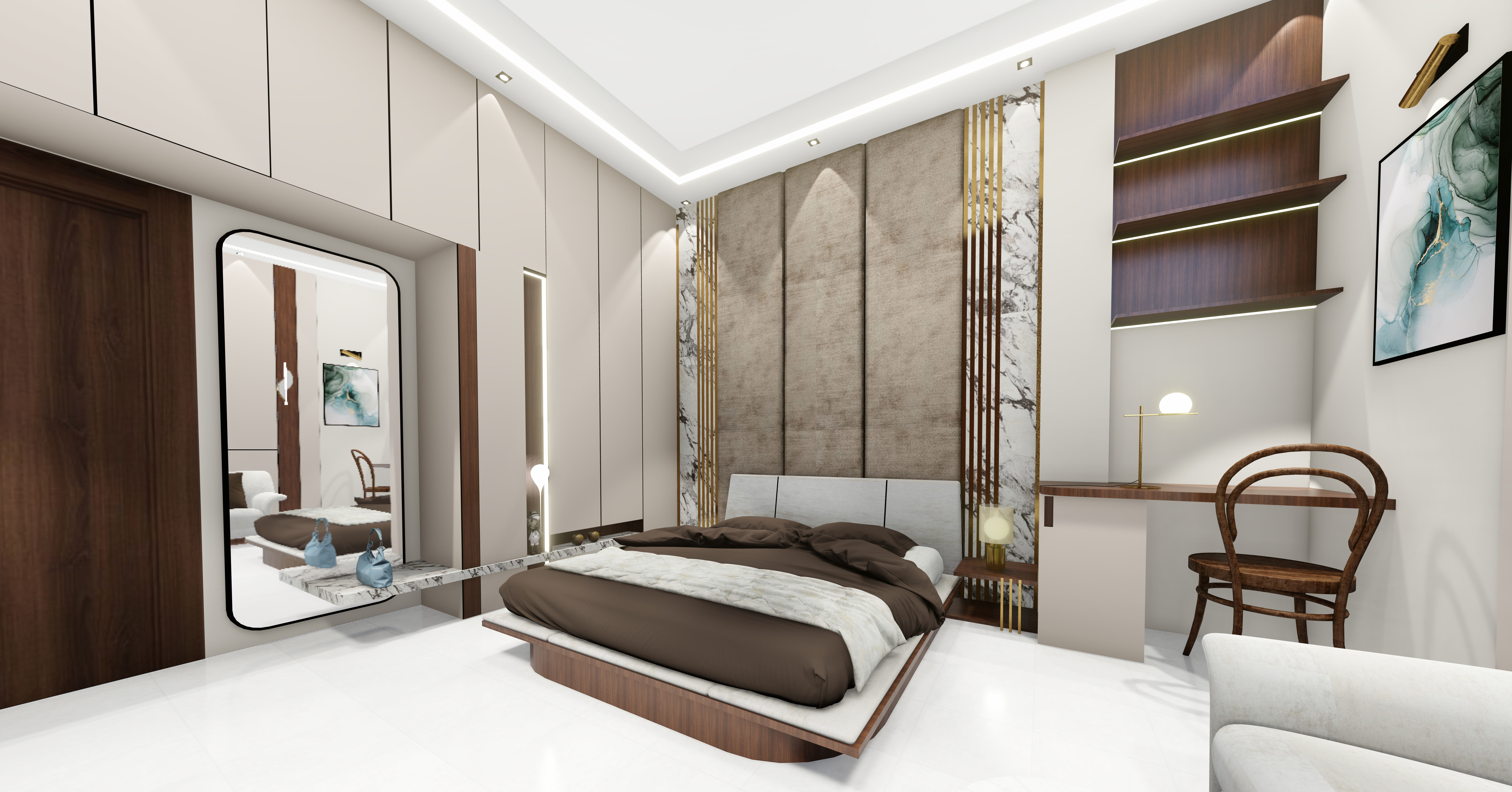 bedroom interior  3D model_1