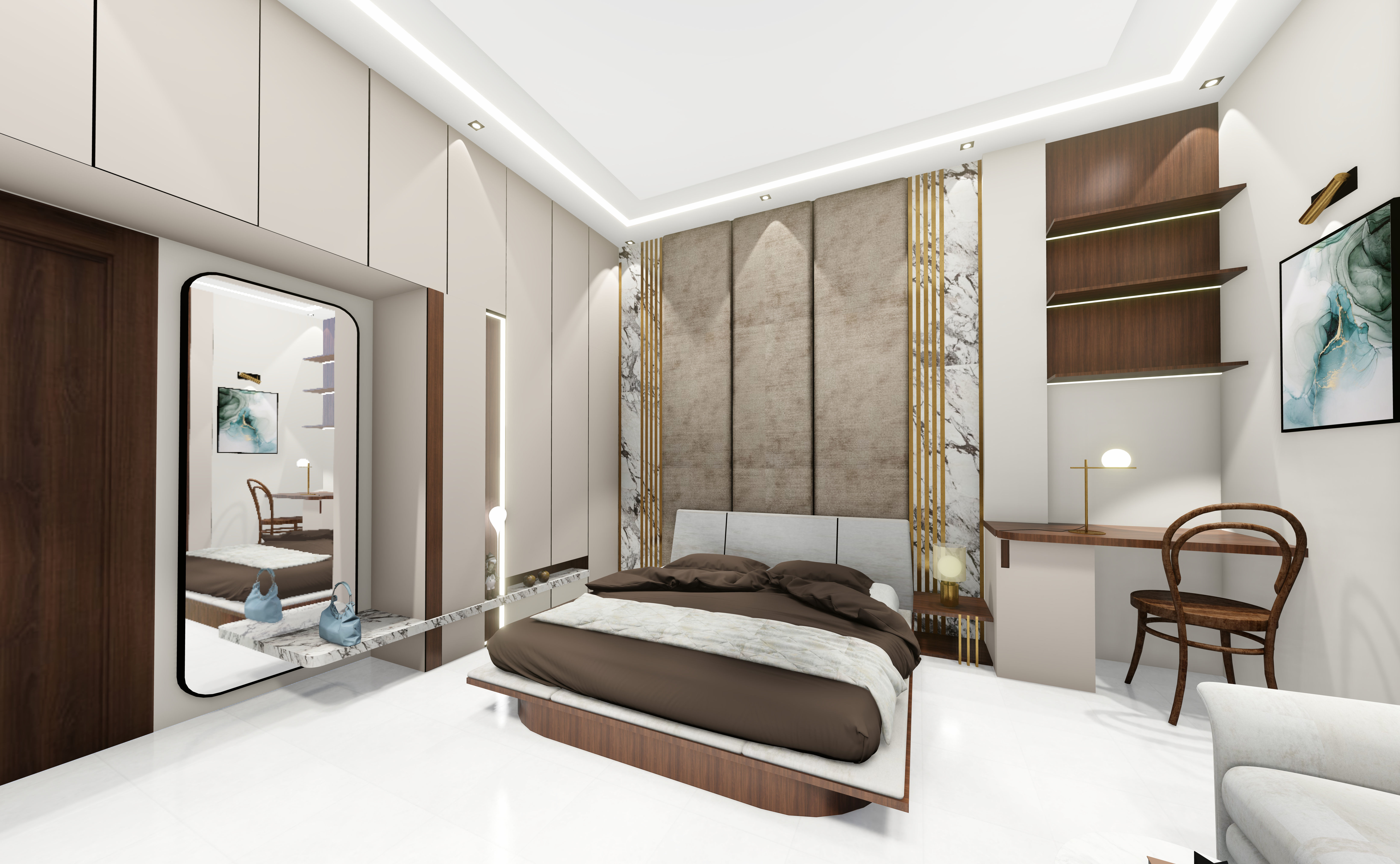 bedroom interior  3D model_4