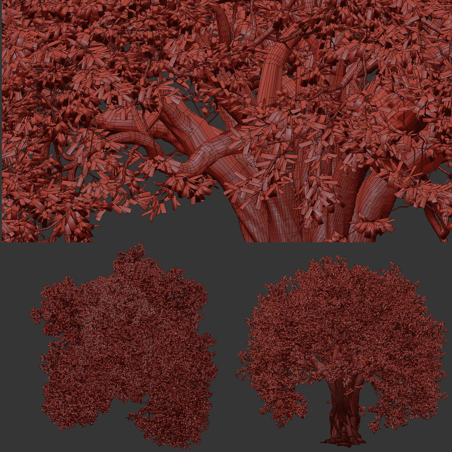 Mysterious tree vol 251 Low-poly 3D model_5