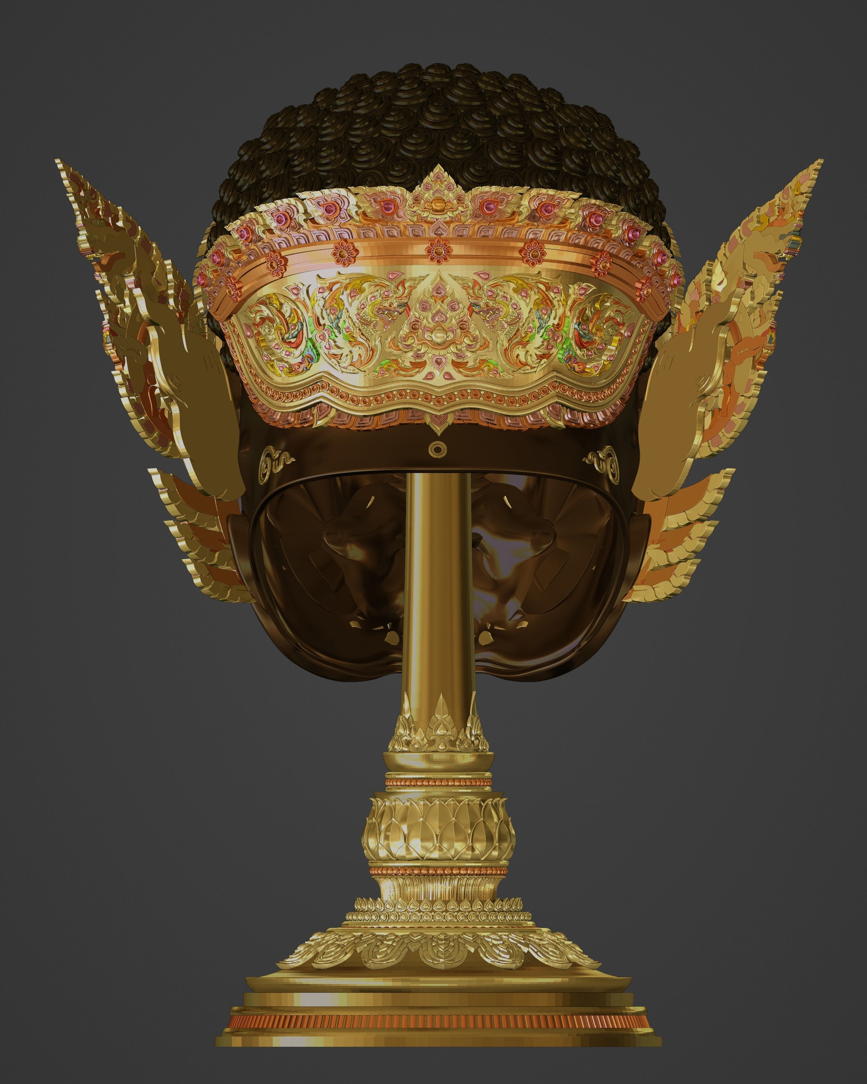 Phra Pirap Thai Khon Mask 3D print model_1