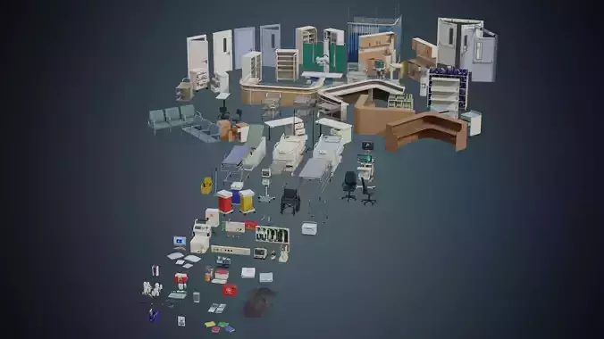Hospital Props Mega Collection 1B 
