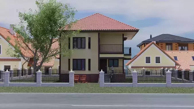 Plant 3D landscape house 