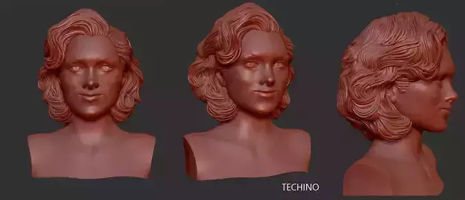 Marilyn Monroe Portrait 3d print