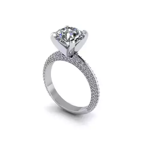 Solitaire Diamond Women Ring R173