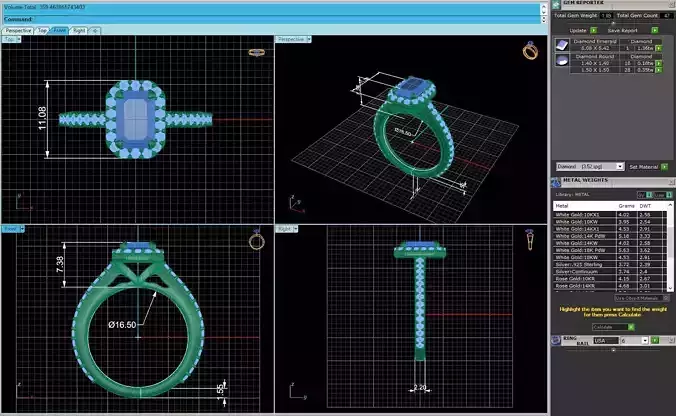 Women Diamond Engagement Ring R157