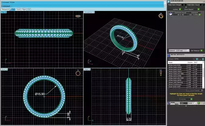 Women Engagement Diamond Ring R146