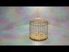 Gold Cage Free low-poly 3D model_1