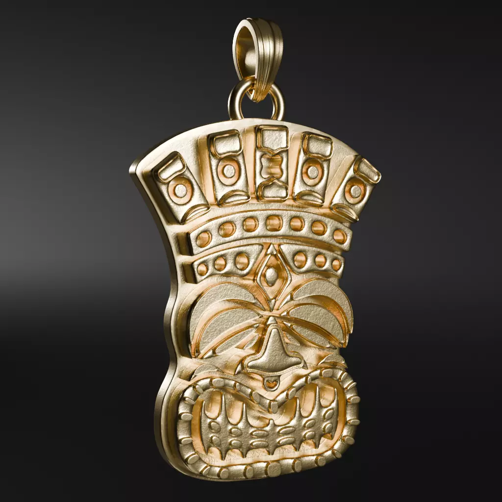 Mask Polynesia symbols - 3D printable model 3D print model