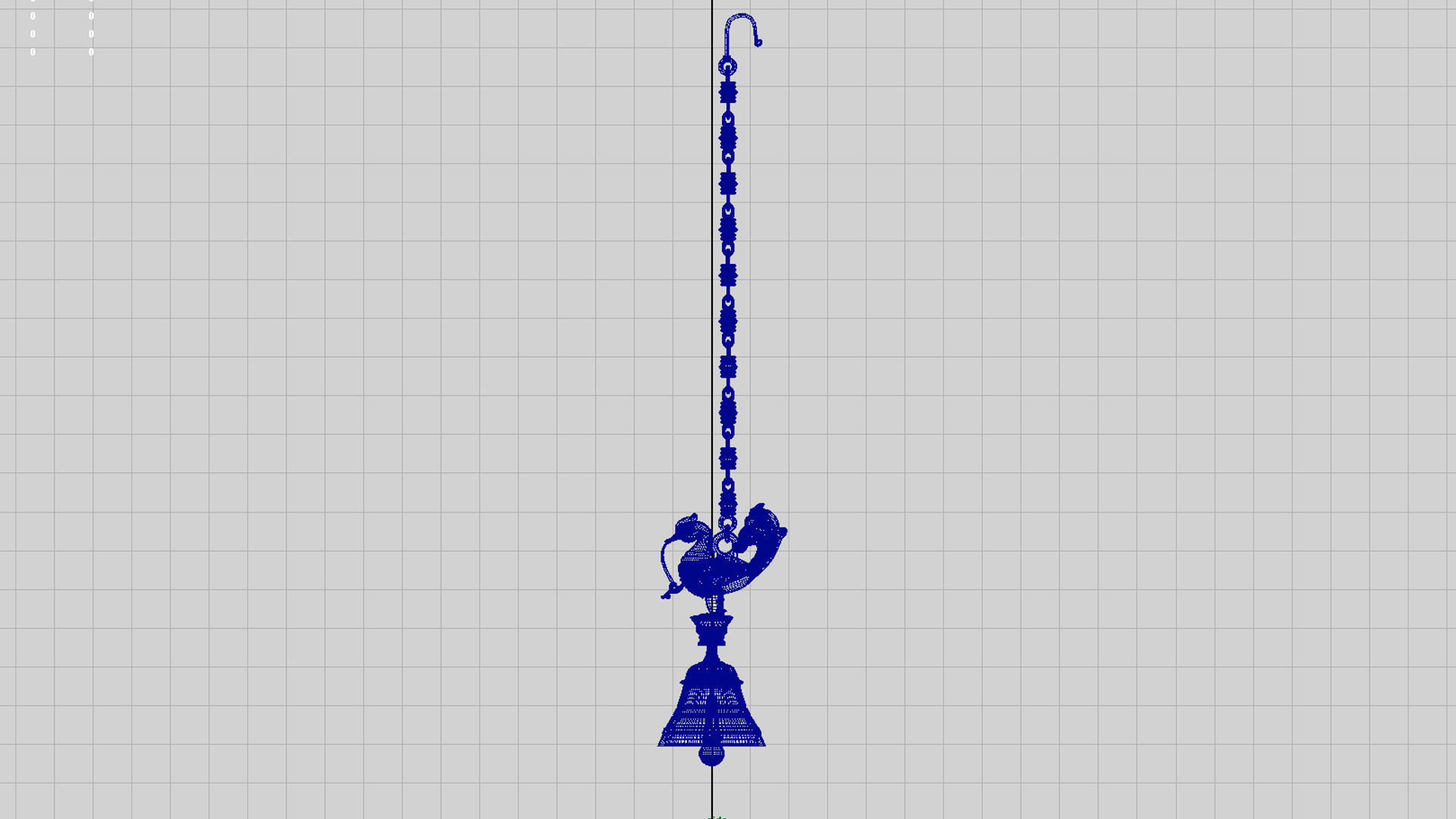temple hanging bell  3D model_10