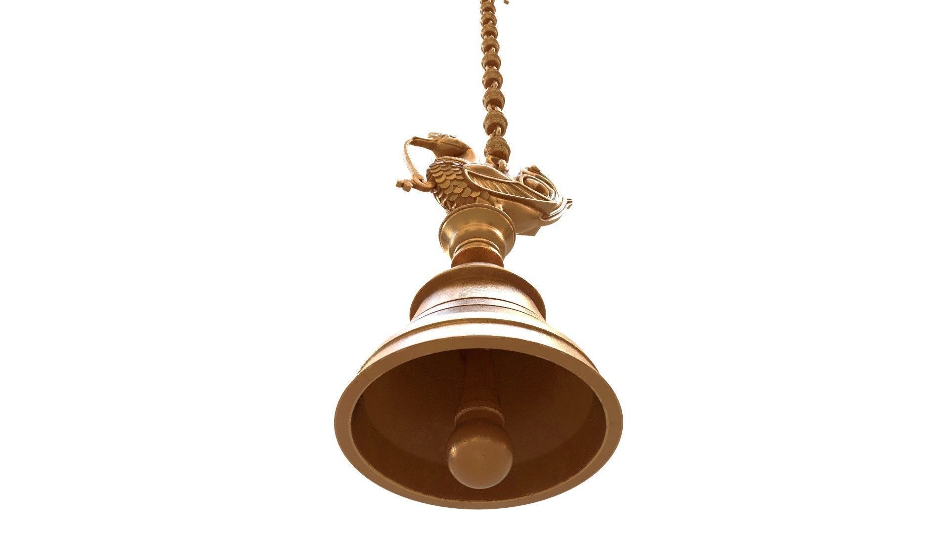 temple hanging bell  3D model_9