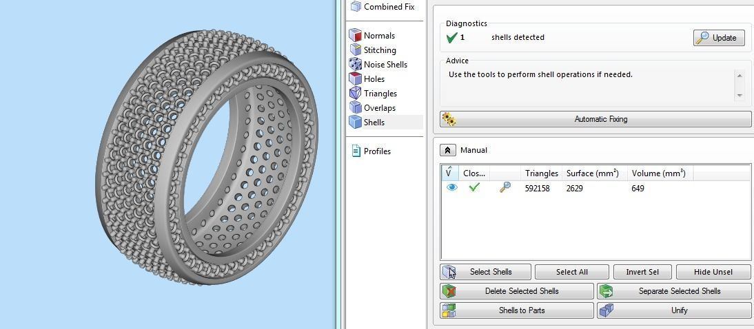 Diamond pave Ring 3D print model_6