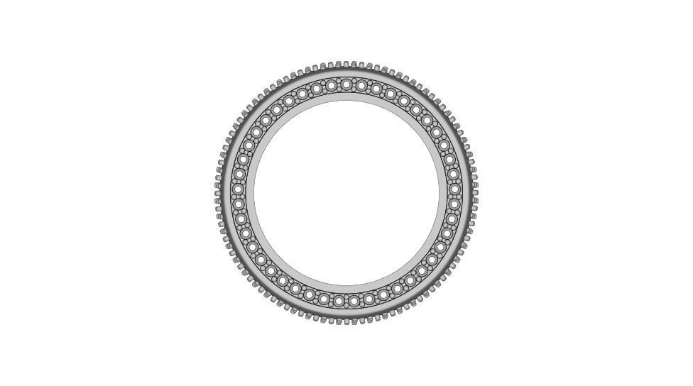 Diamond pave Ring 3D print model_16