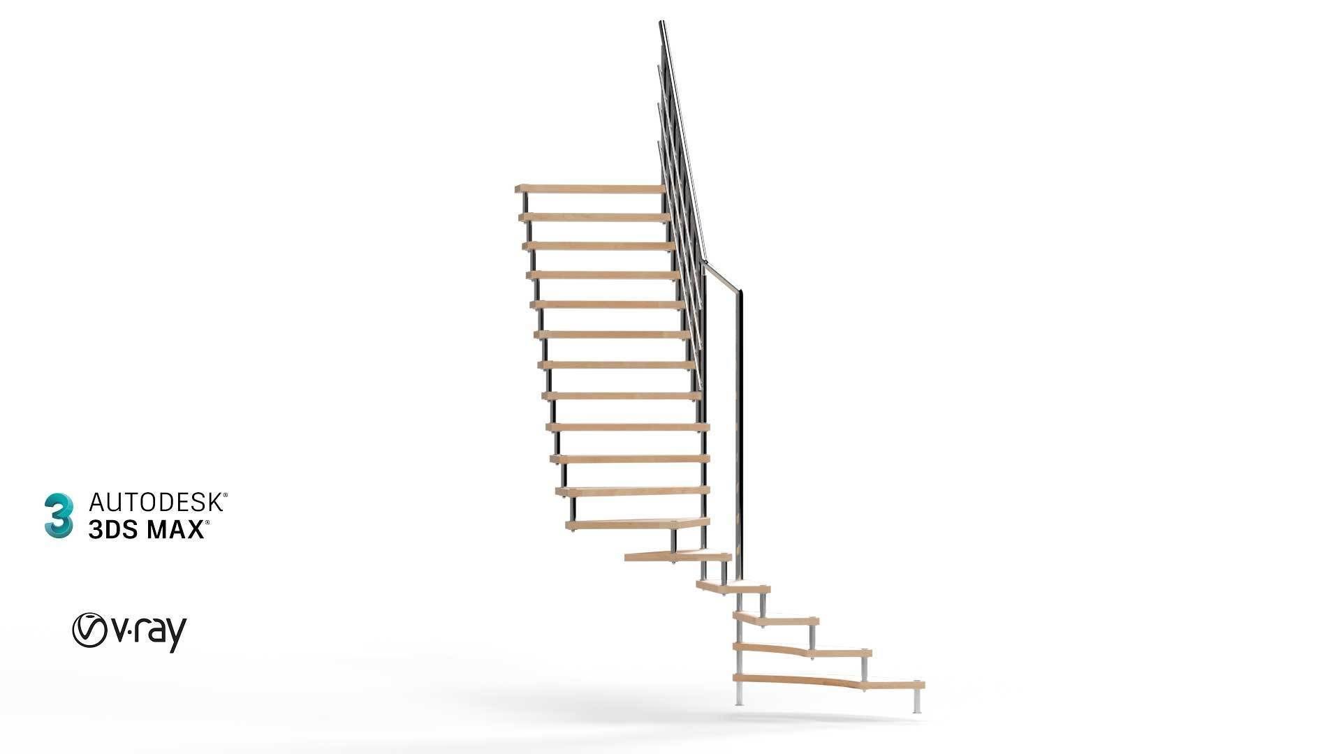 staircase 3D model_5