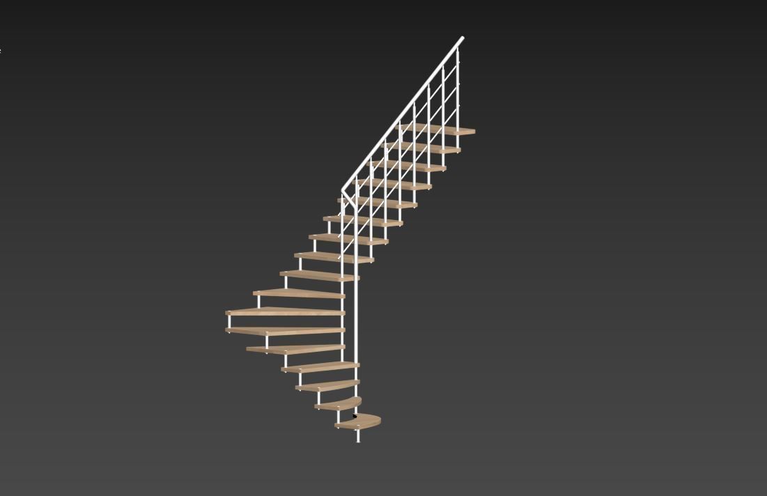 staircase 3D model_9