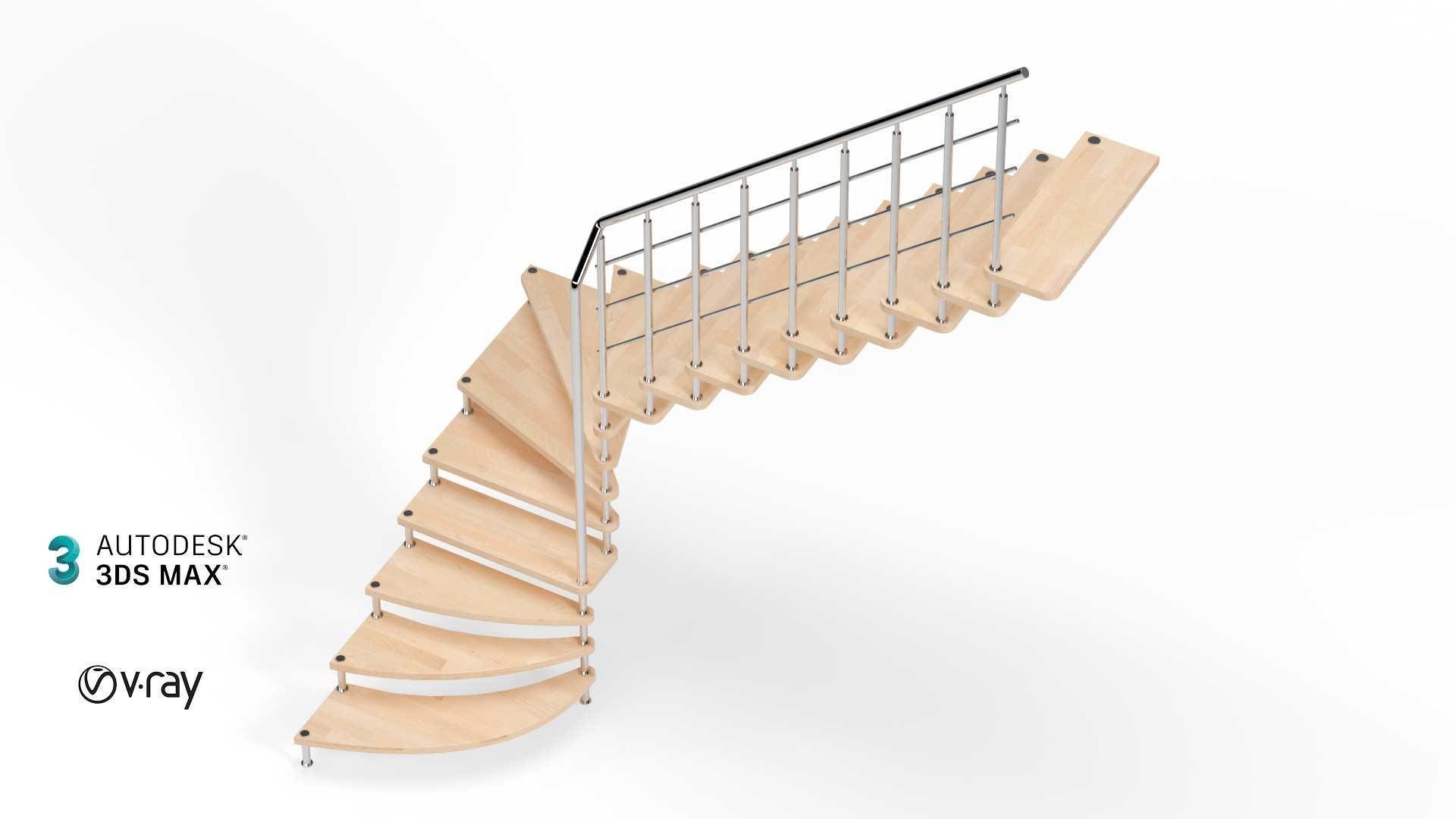 staircase 3D model_4