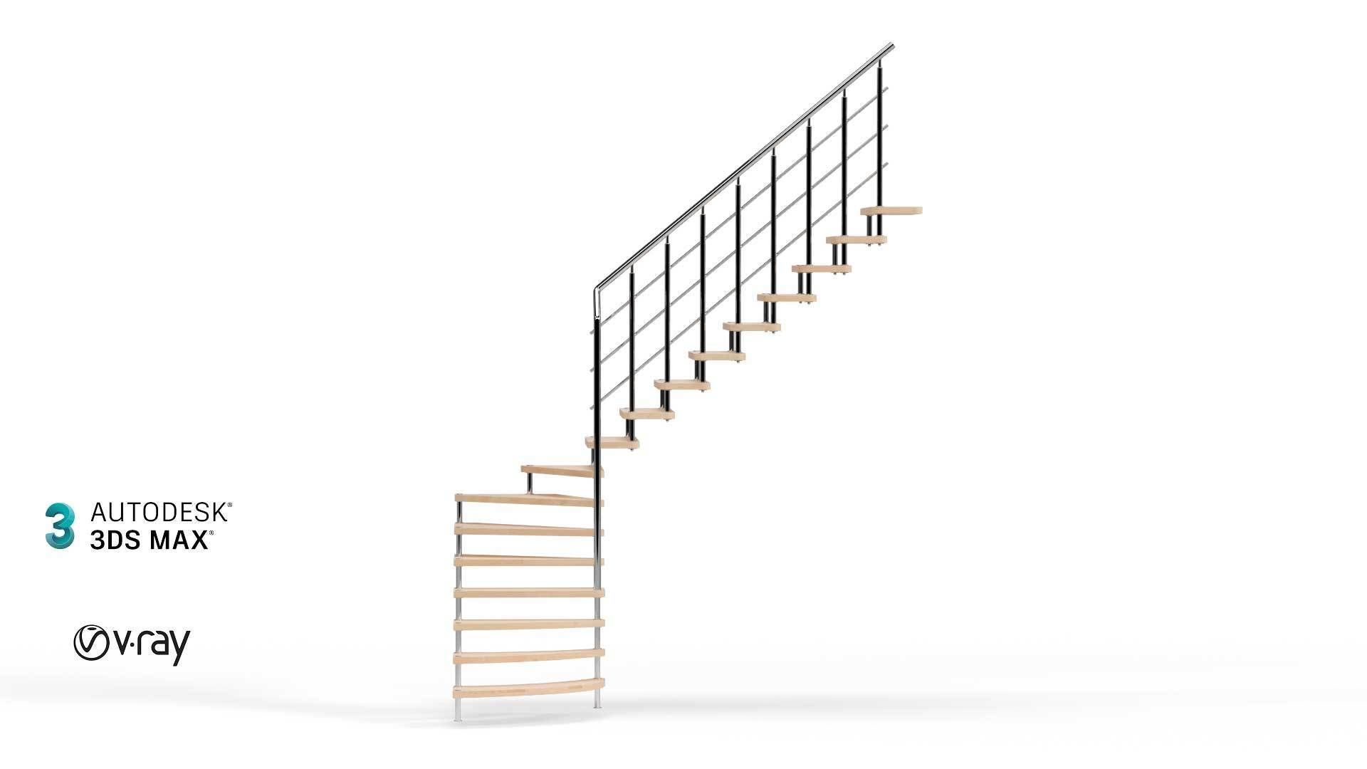 staircase 3D model_3
