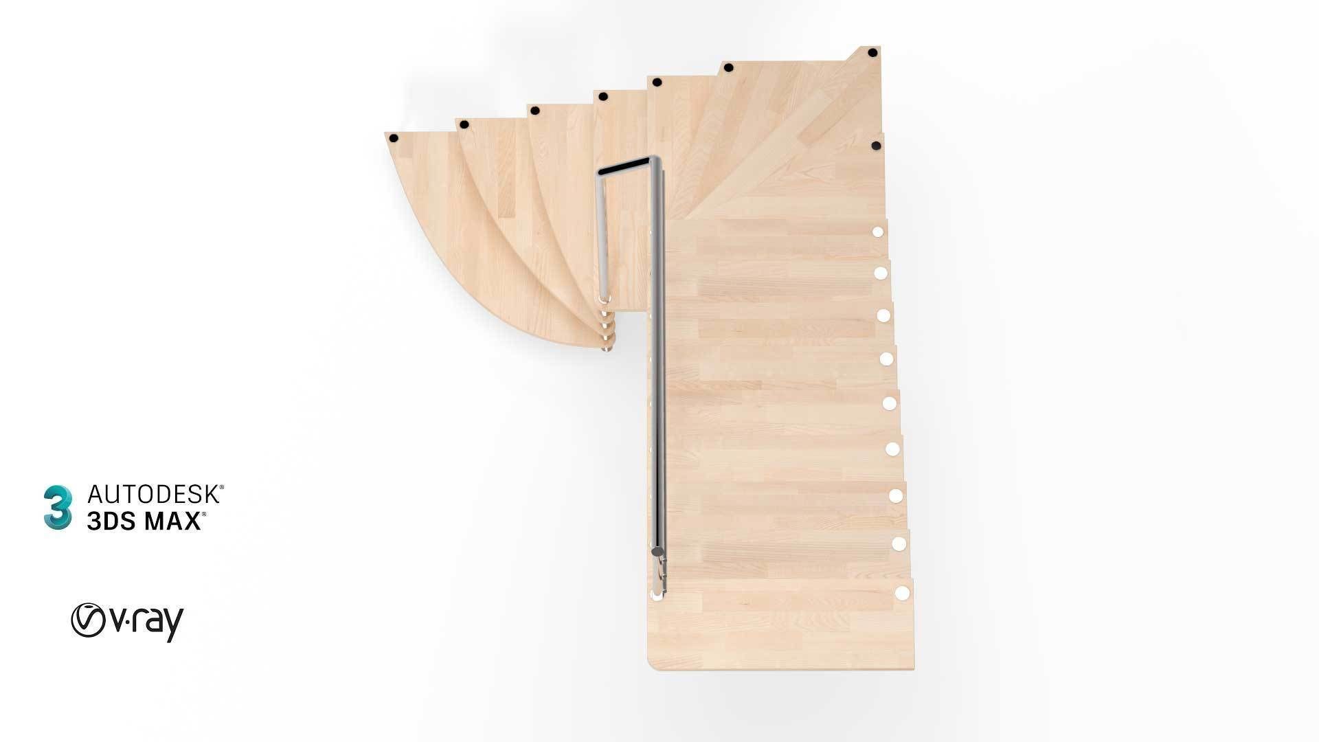 staircase 3D model_2