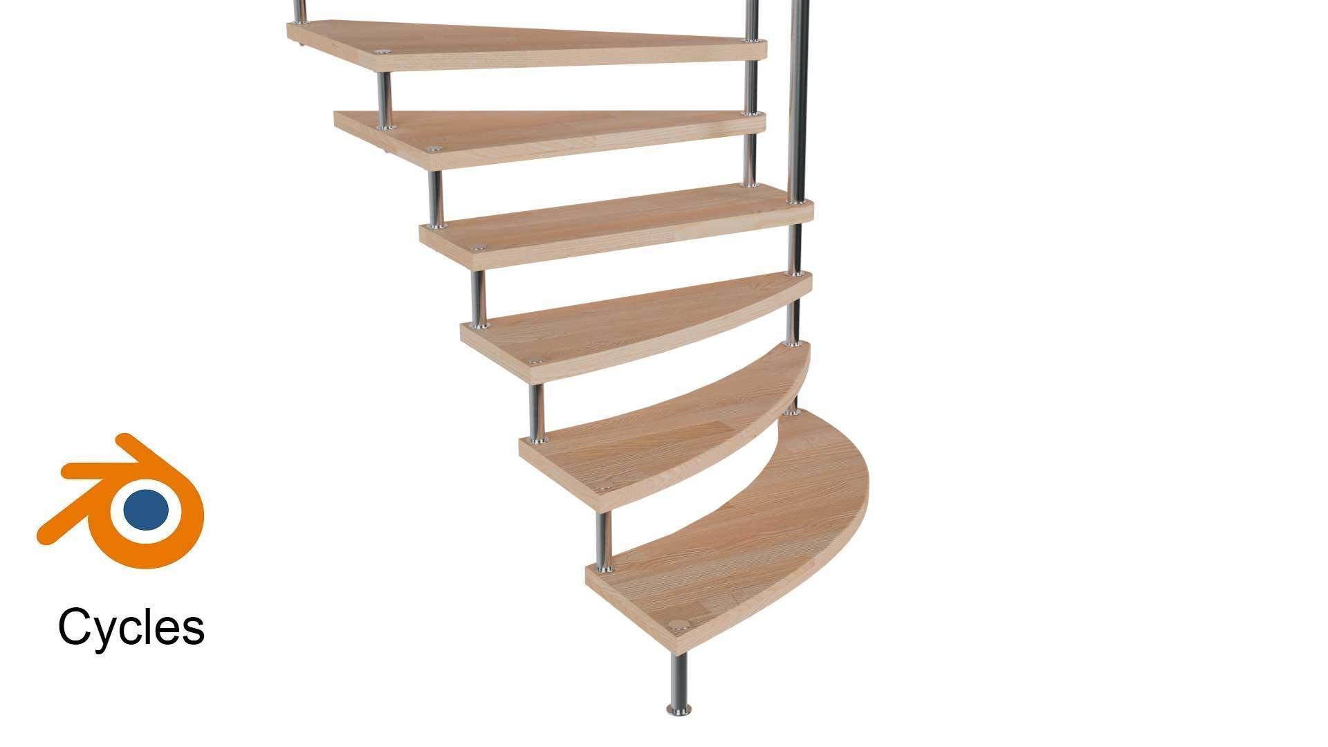 staircase 3D model_7