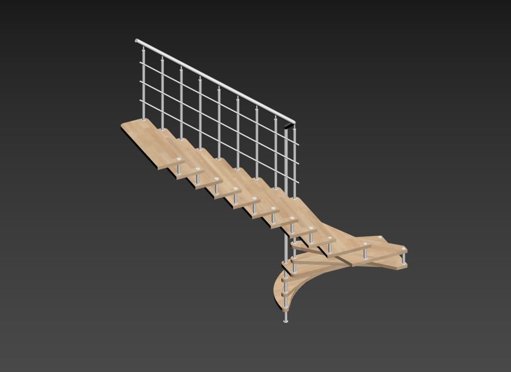 staircase 3D model_15
