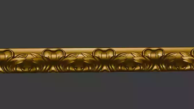 Neoclasic baguette for furniture kitchen cabinets interiors 3D print model