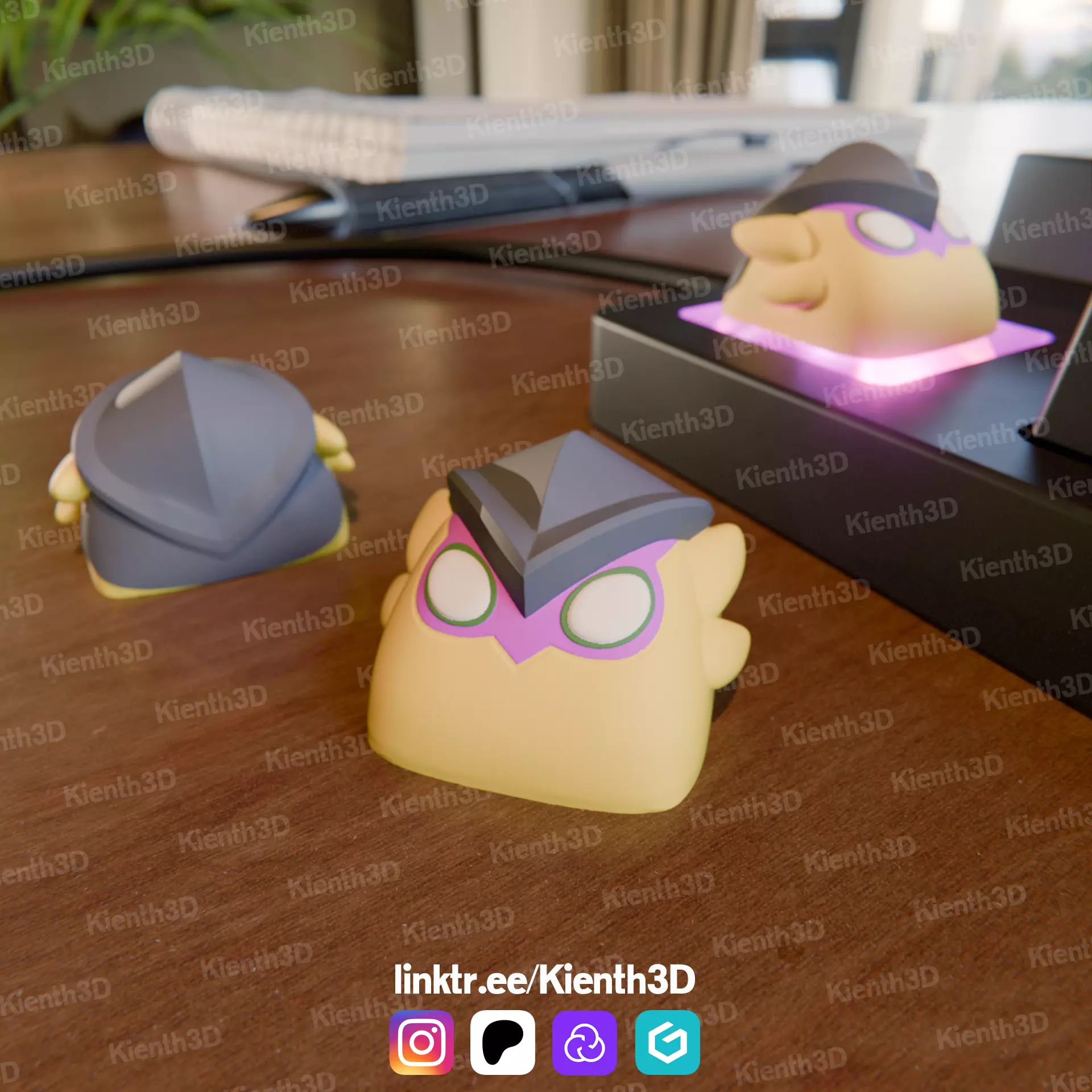 Wingman Valorant Keycap 3D print model_0