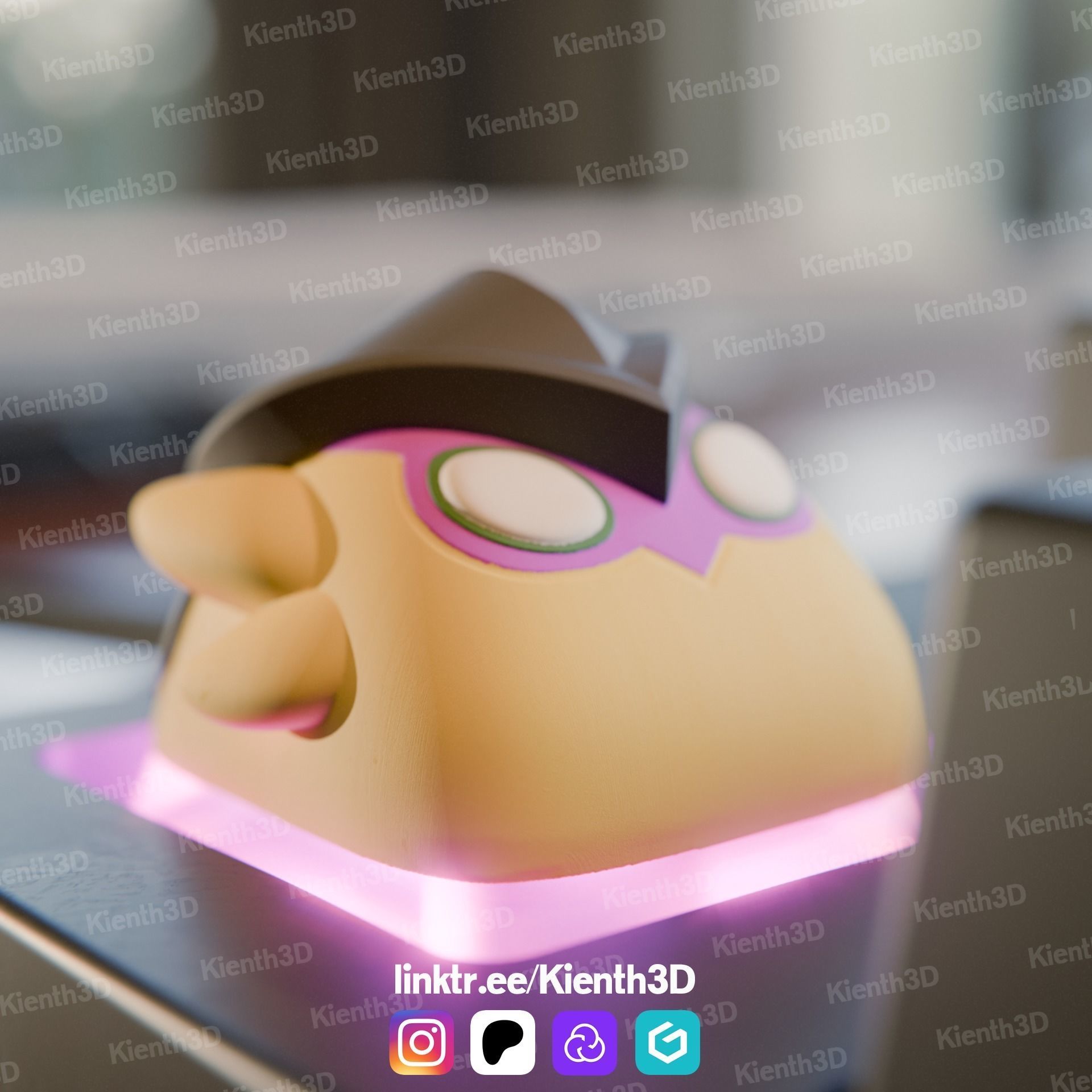 Wingman Valorant Keycap 3D print model_3